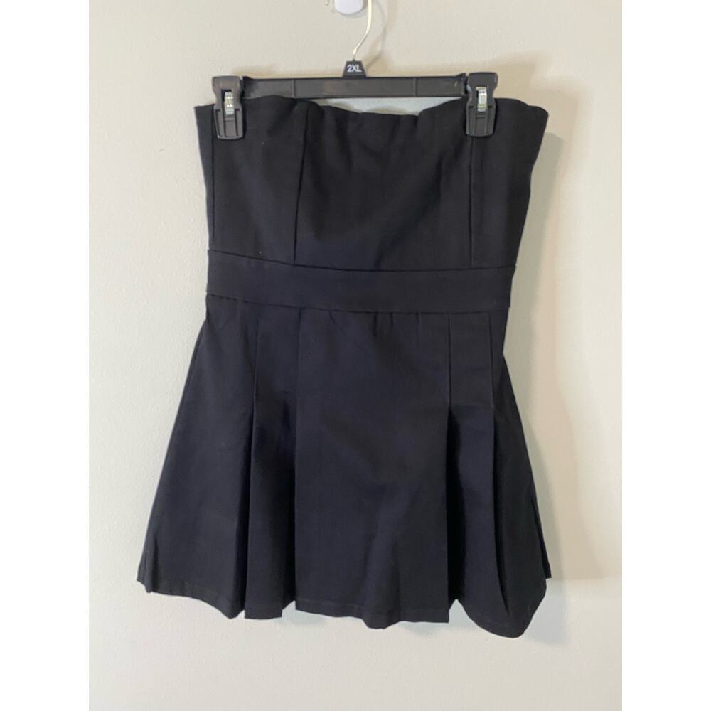 OAK + FORT Charcoal Strapless Mini Dress - Picture 3 of 5